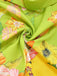 Yellow 1960s Floral Deep V-Neck Long Sleeves Romper - vintage jumpsuit, retro fashion