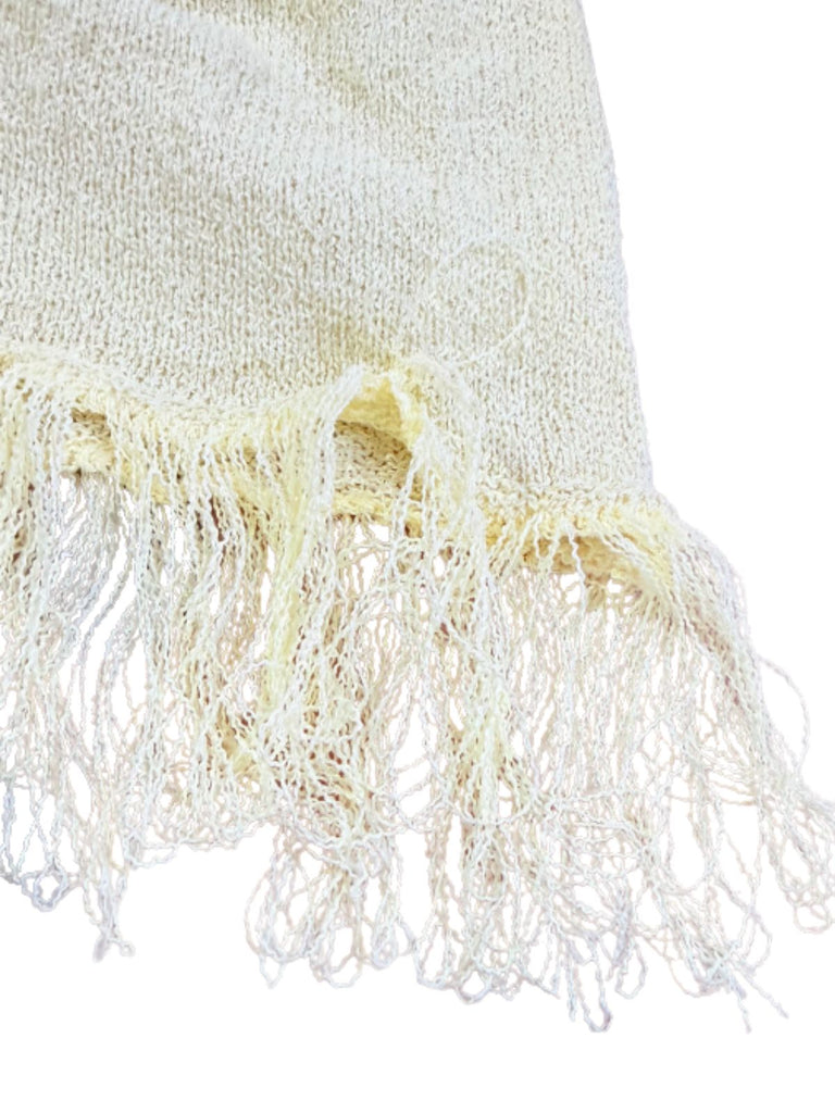 Yellow 1960s Knit Pearl Cover-Up 6
