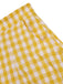 Yellow 1960s Ruffles Plaid Skirt — 1960s femininity that moves with her mood