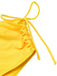 Yellow 1970s Lace-Up Halter Bikini Set, vintage swimsuit, pin-up swimwear - perfect for women who love vintage and retro fashion