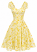 Pink 1950s Floral Sweetheart Neck Bow Dress
