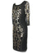 1920s 3/4 Sleeve Mesh Sequin Gatsby Dress — vintage elegance for the modern woman