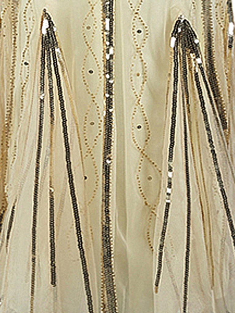 1920s Cap Sleeve Sequined Embellished Dress: timeless style reimagined