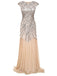 1920s Embroidery Sequin Maxi Dress: timeless style reimagined