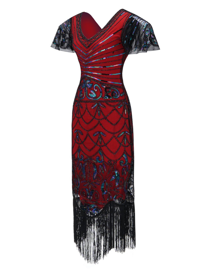 1920s Fringed Flapper Gatsby Dress — vintage elegance for the modern woman
