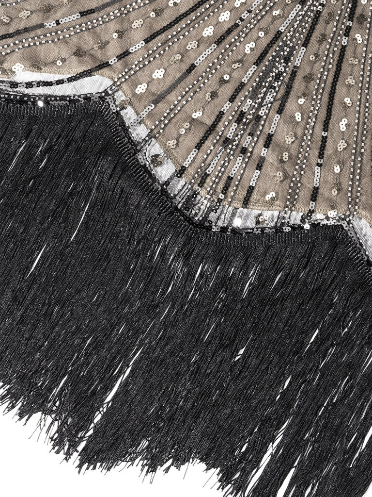 1920s Fringed Flapper Gatsby Dress — vintage elegance for the modern woman