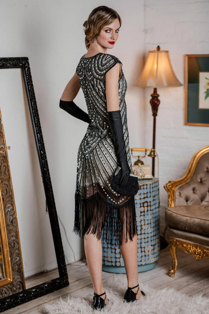 1920s Fringed Flapper Gatsby Dress: timeless style reimagined