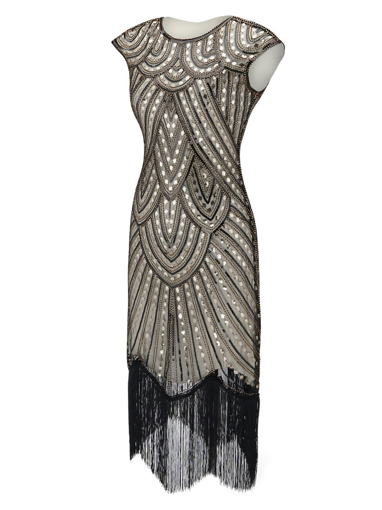 1920s Fringed Flapper Gatsby Dress — vintage elegance for the modern woman