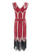 1920s Leaves Sequined Tassel Dress: timeless style reimagined