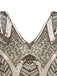 1920s Leaves Sequined Tassel Dress — vintage elegance for the modern woman