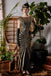 1920s Sequin Art Deco Maxi Dress: elegant vintage style