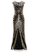 1920s Sequin Art Deco Maxi Dress: timeless style reimagined