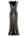 1920s Sequin Art Deco Maxi Dress — vintage elegance for the modern woman