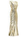 1920s Sequin Art Deco Maxi Dress: timeless style reimagined