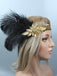 1920s Sequin Feather Flapper Headband: timeless style reimagined
