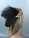 1920s Sequin Feather Flapper Headband: timeless style reimagined