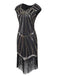 1920s Sequin Fringed Gatsby Dress — vintage elegance for the modern woman