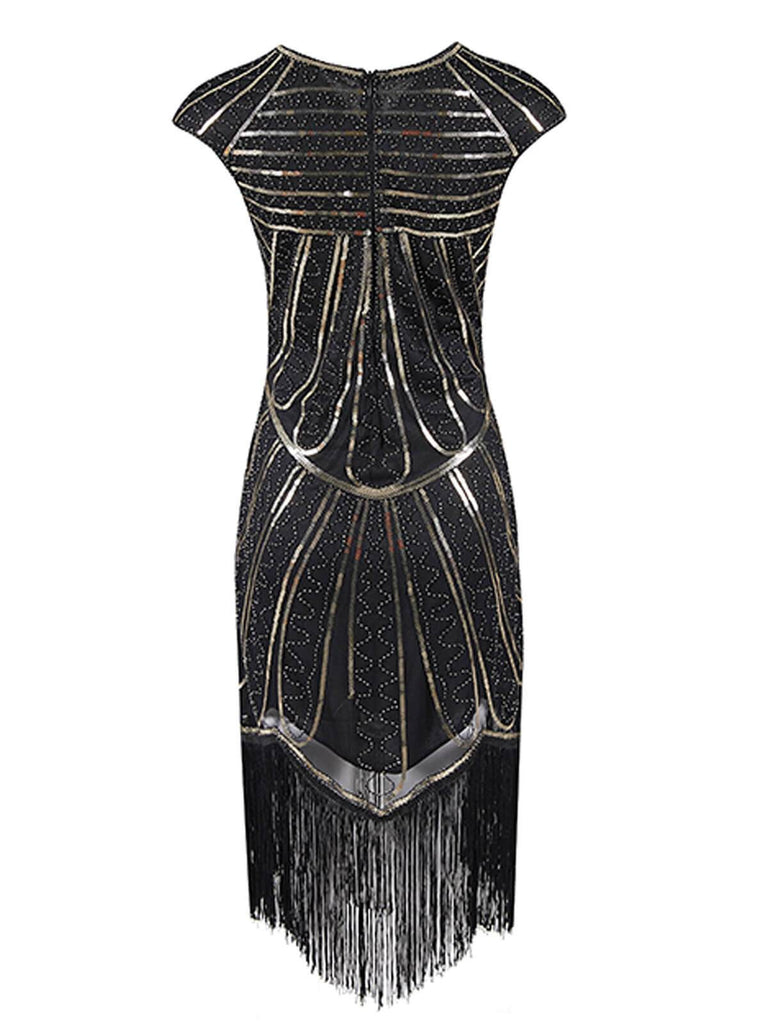 1920s Sequin Fringed Gatsby Dress: timeless style reimagined