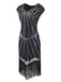 1920s Sequin Fringed Gatsby Dress — vintage elegance for the modern woman