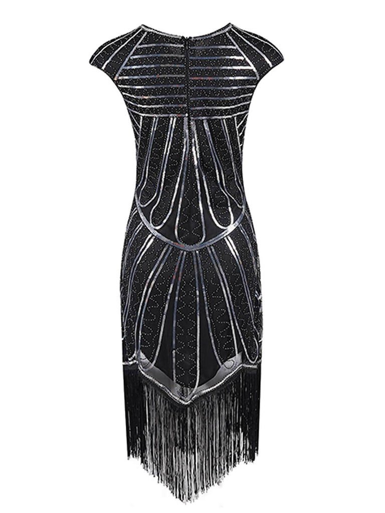 1920s Sequin Fringed Gatsby Dress: timeless style reimagined