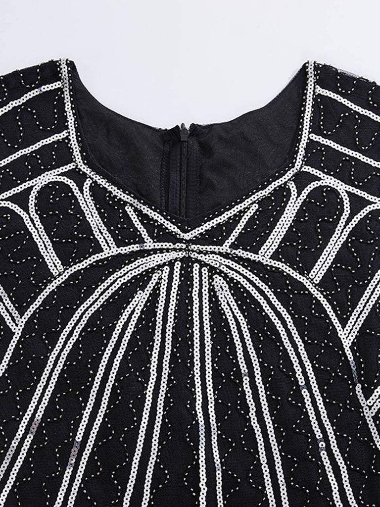 1920s Sequin Fringed Gatsby Dress — vintage elegance for the modern woman