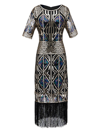 1920s Sequin Fringed flapper Dress: timeless style reimagined