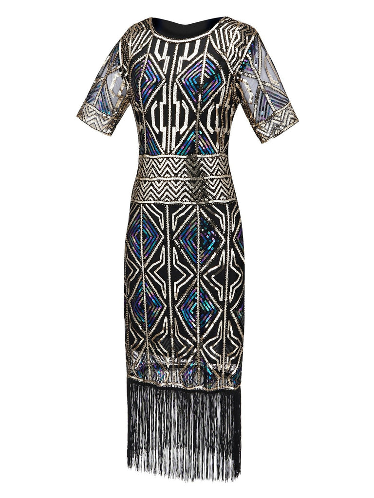 1920s Sequin Fringed flapper Dress — vintage elegance for the modern woman