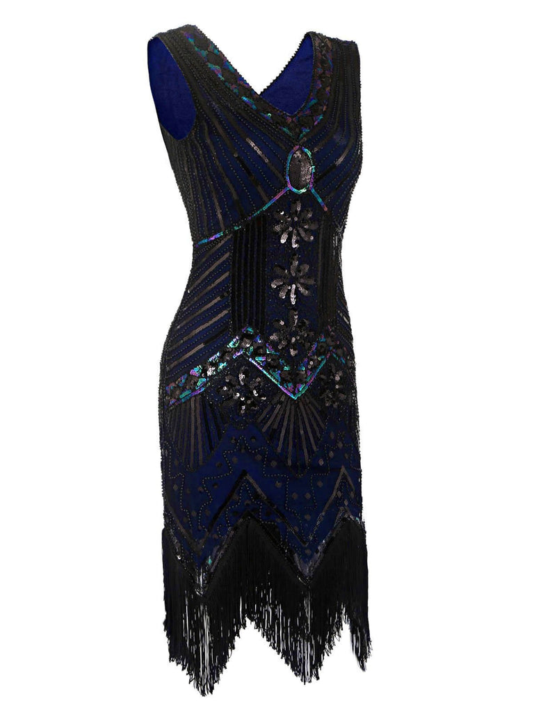 She slips into this 1920s Sequined Flapper Dress and suddenly it's a 1920s daydream