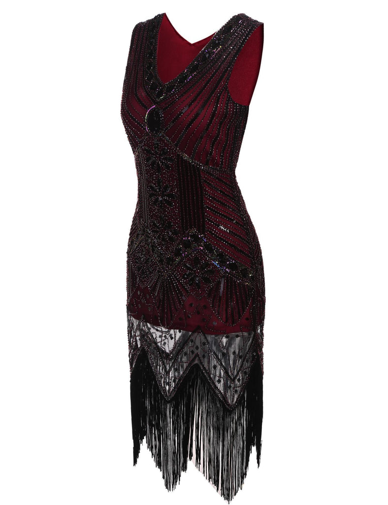 1920s Sequined Fringe Dress: timeless style reimagined