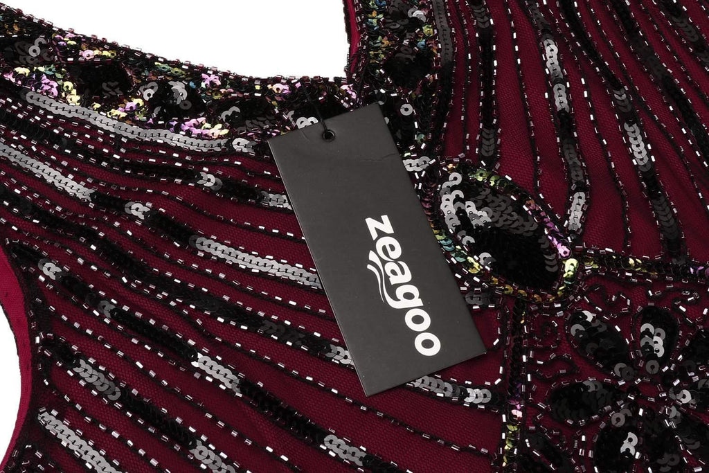1920s Sequined Fringe Dress: timeless style reimagined