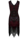 1920s Sequined Fringe Dress: where 1920s romance meets her modern spirit