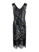 1920s Sequined Tassels Flapper Dress, classic 1920s style elegant retro fashion - Image 3