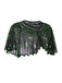 1920s Shawl Beaded Sequin Flapper Cape: timeless 1920s beauty