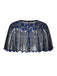 1920s Shawl Beaded Sequin Flapper Cape - vintage fashion, retro style