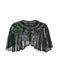 1920s Shawl Beaded Sequin Flapper Cape - vintage fashion, retro style