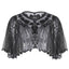 1920s Shawl Beaded Sequin Flapper Cape - vintage fashion, retro style