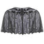 1920s Shawl Beaded Sequin Flapper Cape - vintage fashion, retro style