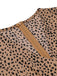 Fabric texture: 1930s 1930s Leopard Print Mullet Sleeves V-neck Romper, perfect for retro themed parties, vintage fashion enthusiasts and special occasions