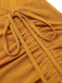 View 8: 1930s 1930s Ruffle Lace-up Fishtail Dress,