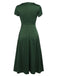 1940s Pearl Buttons Solid Darlene Dress: timeless style reimagined