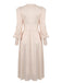 1940s Solid Silk Buttoned Tea | 1940s | vintage dress, retro fashion