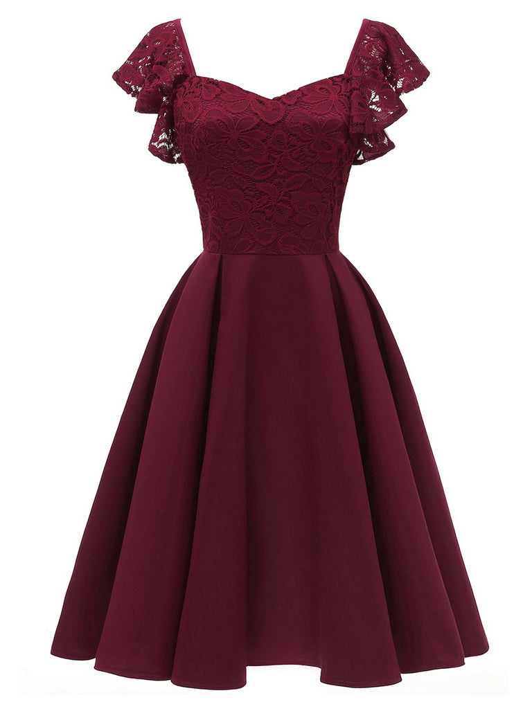 1950S Satin Solid Swing Dress: timeless style reimagined