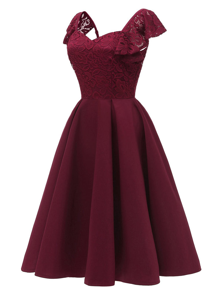 1950S Satin Solid Swing Dress — vintage elegance for the modern woman