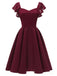 1950S Satin Solid Swing Dress: timeless style reimagined