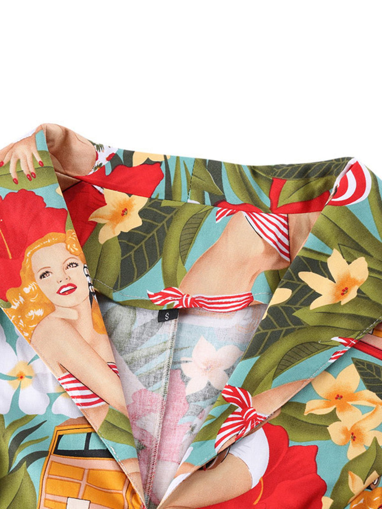 1950s Bikini Girls Swing Dress, classic 1950s style summer beach collection - Image 4