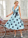 1950s Bow Polka Dot Swing Dress: timeless style reimagined