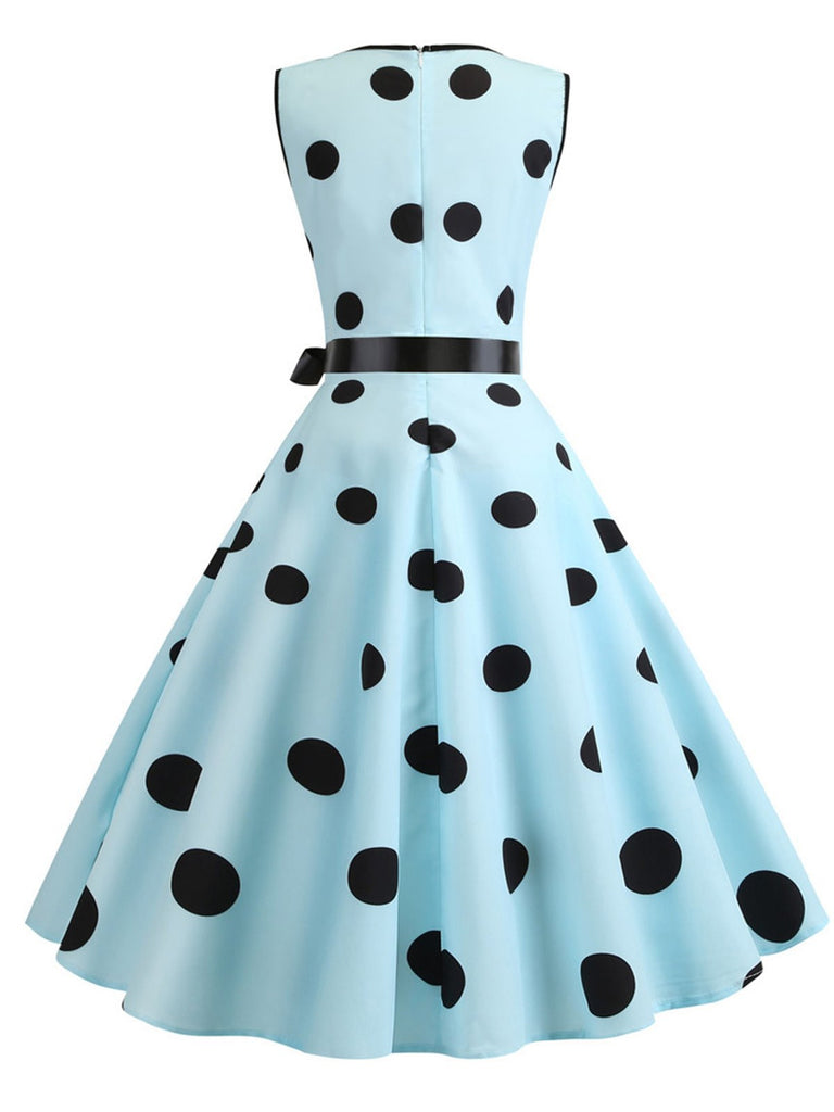 1950s Bow Polka Dot Swing Dress: timeless style reimagined