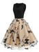 1950s Butterfly Embroidered Mesh Patchwork Dress — vintage elegance for the modern woman