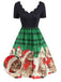 1950s Christmas Kitty Swing Dress, classic 1950s style elegant retro fashion - Image 6