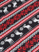 1950s Christmas Patchwork V-neck Dress — vintage elegance for the modern woman
